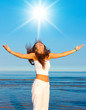 Foto: Beautiful Woman On Vacation Beautiful Woman On Vacation