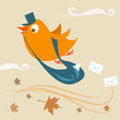 mail delivery bird