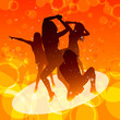 Vector: dancing women dancing women