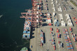 Freight Ship Unloading at Dock
