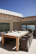Table and chairs on patio