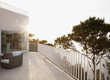 Patio of modern house