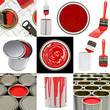 Photo: Red painting objects Red painting objects
