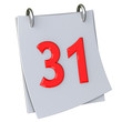 Photo : Calendar and New Year\'s Eve icon 3d