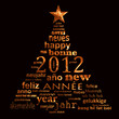 2012 sapin doré fond noir