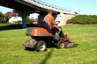 Man on a Lawn Tractor