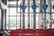 Pipes and tanks in factory