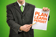 Businessman with marketing strategy