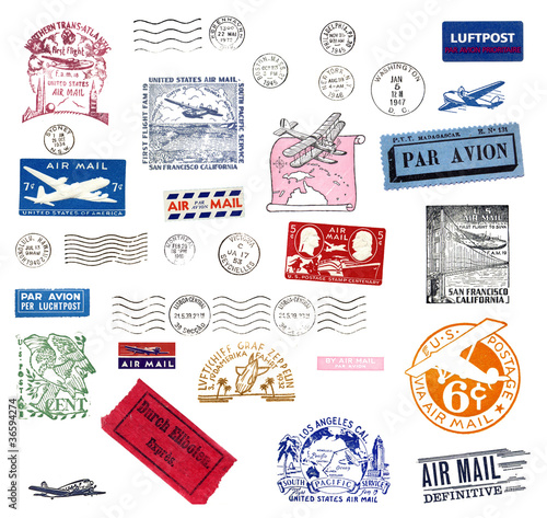 Photo: Alte Poststempel Alte Poststempel