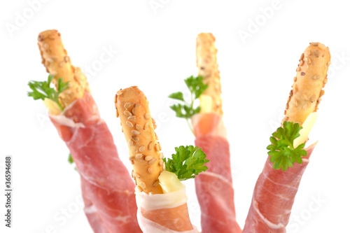 Photo: Sesamgrissini mit Prosciutto Sesamgrissini mit Prosciutto