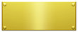 Empty Golden Plate