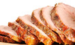Roast pork on a wooden board
