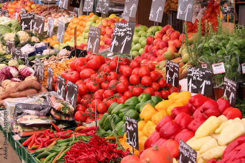 Photo: Organic market in Vienna Organic market in Vienna