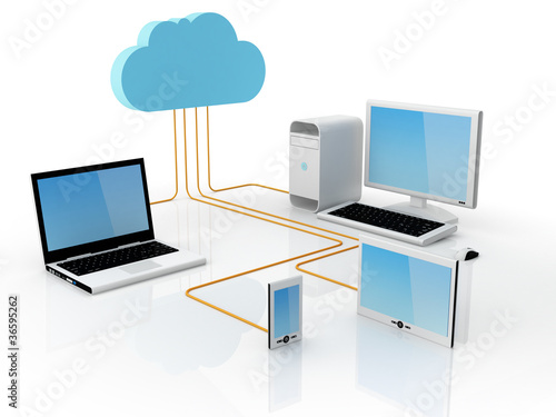 Illustration: Cloud Computing Concept Cloud Computing Concept
