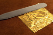 gold leaf and blade