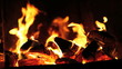 fire in the fireplace