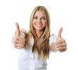 beautiful woman showing ok beautiful woman showing ok