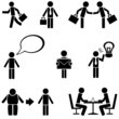 Vector: business man icons vector set business man icons vector set