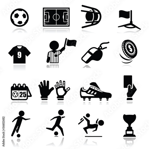 Vector: Icons set Soccer Icons set Soccer