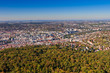 Stuttgart innenstadt mit Umland Blick vom Fernsehturm