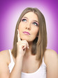 thinking girl