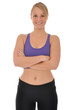 Junge Frau im Sportdress
