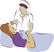 nure using thermometer for patient