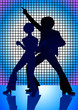 Images : Silhouette Illustration of couple dancing in the 70s