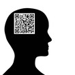 Code QR dans un cerveau
