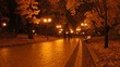 Video: Park avenue in the evening Park avenue in the evening