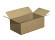 opened brown carton