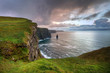 Cliffs of Moher at sunset, Co. Clare, Ireland