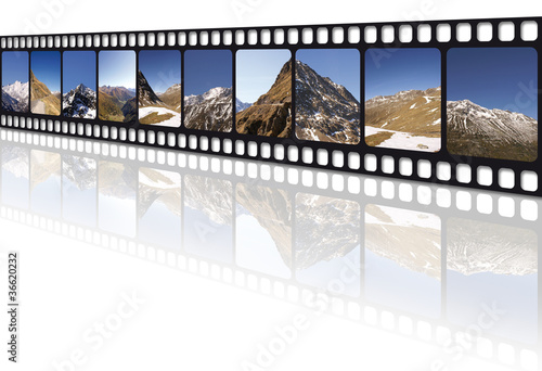 Foto: Filmstreifen Alpen Filmstreifen Alpen