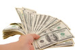dollars in a human hand dollars in a human hand