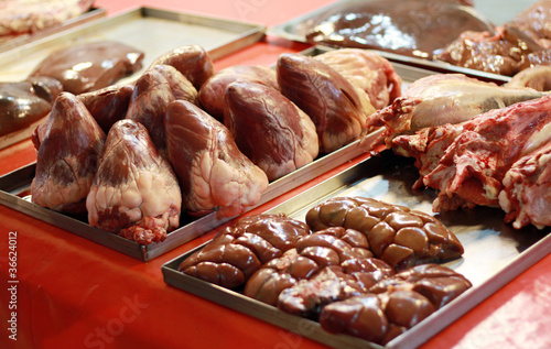 Photo: Seller of liver Seller of liver