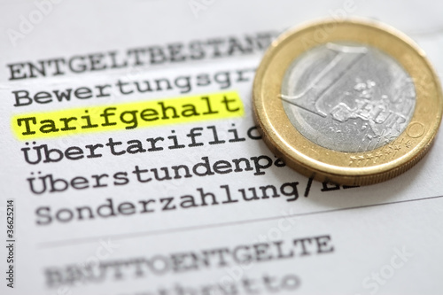 Foto: Tarifgehalt Tarifgehalt
