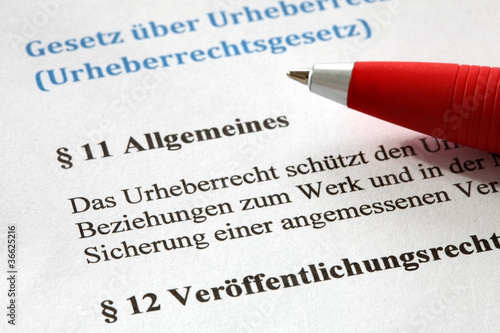 Foto: Urheberrechtsgesetz Urheberrechtsgesetz