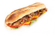 Tasty gyros baguette