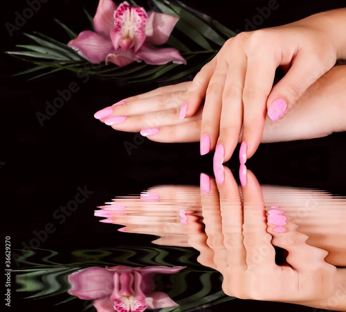Photo: Nails with flower Nails with flower