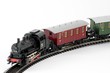 Modelleisenbahn Freisteller Lock mit Wagons