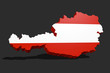 Autria 3D flag
