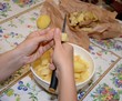 Preparazione patate
