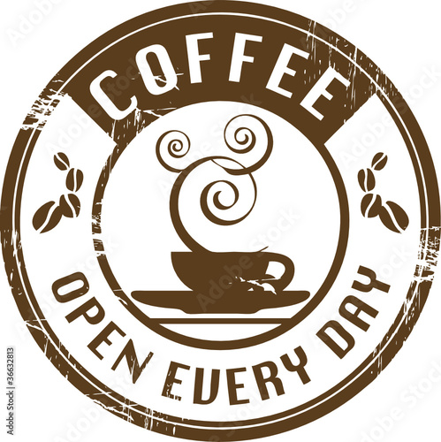 Vektor: Stamp with coffee cup and the text coffee inside Stamp with coffee cup and the text coffee inside