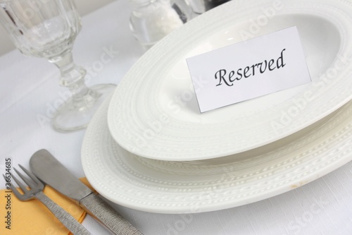 Photo: Restaurant reservation Restaurant reservation