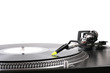 turntable with the needle on the vinyl