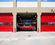 Feuerwehr in Feuerwehrstation Feuerwehr in Feuerwehrstation