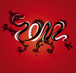 new year dragon card new year dragon card