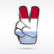 Luxembourg Finger Victory Luxembourg Finger Victory