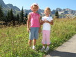 Franzi & Kathi beim Wandern