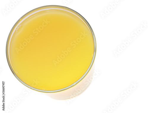 Photo: Glass of orange juice isolated on white background Glass of orange juice isolated on white background